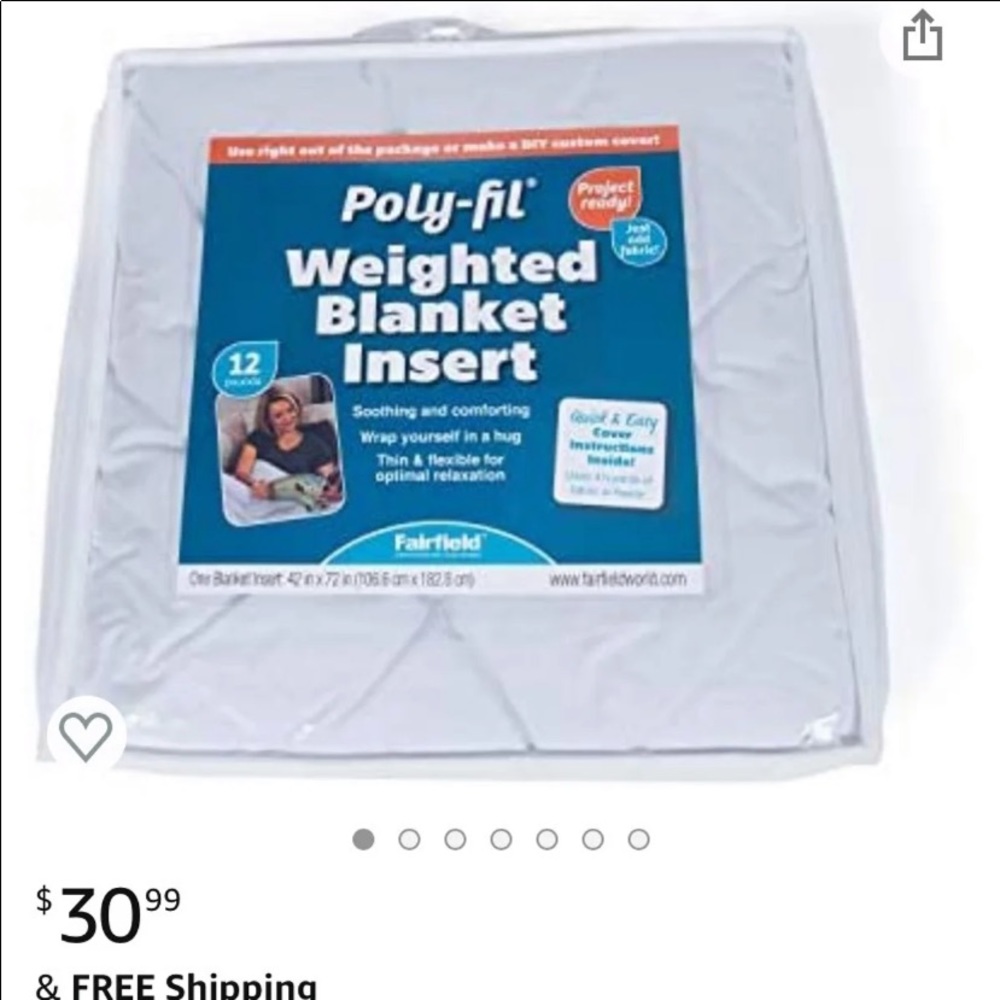 Weighted blanket insert